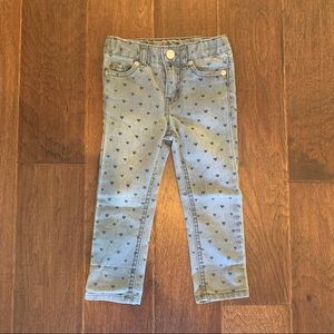 Girl’s print skinny jeans